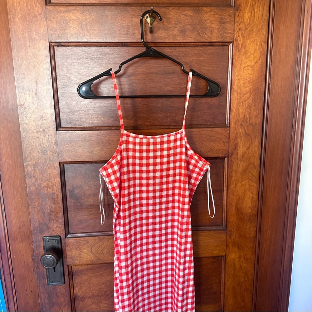 Plaid Maxi Dress Vero Moda